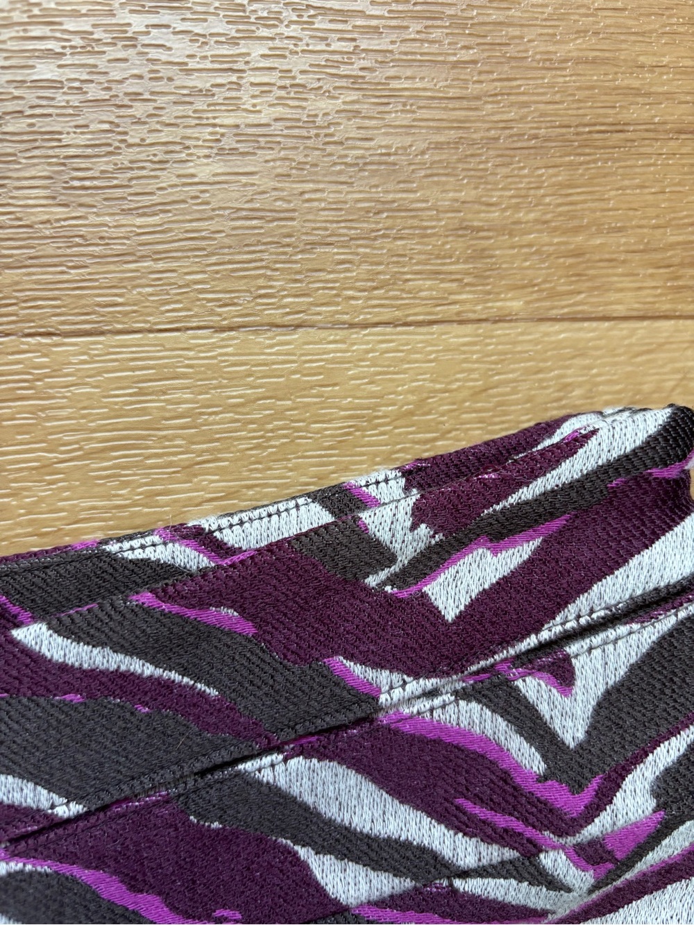 Merona Purple and Black Zebra-Print Mini Skirt - Picture 6 of 12